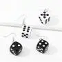 coadipress 3D Dice Dangle Drop Earrings Set for Women Girls Funny Punk Resin White Black Cube Dice Casino Contracted Sieve Disco Dancing Earrings jewelry coadipress 3D Dice Dangle Drop Earrings Set for Women Girls Funny Punk Resin White Black Cube Dice Casino Contracted Sieve Disco Dancing Earrings jewelry