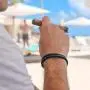 Globi Leather Bracelet For Men | Genuine Wrap Braided Leather Cuff Bangle Bracelet with Magnetic Stainless Steel Clasp For Men/Women