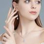 Aurora Borealis Jewelry for Women Girls,Sterling Silver Necklaces Earrings Crystal from Swarovski,Mothers Day Gift for Her