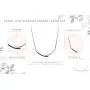 Femme Luxe 0.25 cttw White and Black Diamond Pendant Necklace for Women, 925 Sterling Silver, 18inch Chain, Hypoallergenic, Dainty Design, Gift Ready Jewelry