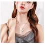 S925 Sterling Silver Cremation Urn Memorial Pendant Necklace with Hollow Urn Cremation Jewelry for Ashes