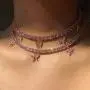 Ckecharfa Layered Crystal Pendant Necklace Gold Butterfly Choker Necklaces Sparkly Party Adjustable Jewelry Accessories for Women and Girls Ckecharfa Layered Crystal Pendant Necklace Gold Butterfly Choker Necklaces Sparkly Party Adjustable Jewelry Accessories for Women and Girls