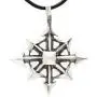 Trilogy Jewelry Pewter Chaos Star Magic Pendant on Leather Necklace Trilogy Jewelry Pewter Chaos Star Magic Pendant on Leather Necklace