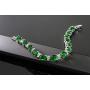 Gem Stone King 40.00 Ct Oval & Round Green Color Cubic Zirconias CZ Tennis Bracelet 7 Inch