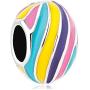 LilyJewelry Easter Colorful Faberge Egg Charm Bead for Bracelet