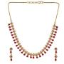 Efulgenz Bridal Crystal Cubic Zirconia Floral Gold Plated Necklace Earrings Jewelry Set for Women Girls Bride Bridesmaids