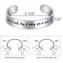 LParkin Sister Gifts from Sister Bracelets A Sister is Gods Way of Making Sure We Never Walk Alone Stainless Steel Polished 6”3/8” LParkin Sister Gifts from Sister Bracelets A Sister is Gods Way of Making Sure We Never Walk Alone Stainless Steel Polished 6”3/8”