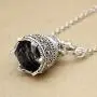 RechicGu Vintage Silver Victorian Wonderland 3D Tea Pot Party Steampunk Necklace Goth