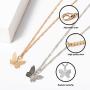 MJartoria Butterfly Choker Necklace Earrings Set for Women Girls Gift Her Jewelry Butterfly Choker Chain Necklace
