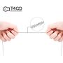 T400 925 Sterling Silver 1.7mm Rope Cable Curb Link Chain Necklace 16 18 20 24 30 inch for Women Men Boys Gift