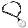 Jones New York Black Multistrand Silver Teardrop Tribal Chain Necklace