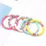 Boderier Heishi Bracelet Set Stack Rainbow Vinyl Disc Bead Surfer Stretch Bracelet Summer Beach Bracelet Jewelry Boderier Heishi Bracelet Set Stack Rainbow Vinyl Disc Bead Surfer Stretch Bracelet Summer Beach Bracelet Jewelry