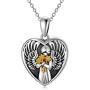 ROMANTIC WORK Heart Shape Locket Necklace That Holds Pictures Sterling Silver Photo Pendant Jewelry Memory Gift for Women, 18''+2'' Extension Rolo Chain