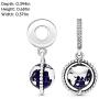Pandora Jewelry Spinning Globe Dangle Cubic Zirconia Charm in Sterling Silver