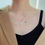 NW 1776 Jade Necklace, Female Donut Pendant, Natural Jade Gold-plated Necklace