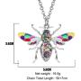 DUOWEI Enamel Bumblebee Honey Bee Necklace Charms Insects Pendant Jewelry Gifts for Women Teen Girls Kids