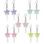 5 Pairs Cute Resin Star-shaped Lollipop Drop Earring Handmade Candy Color Simulation Food Dangle Earring 5 Pairs Cute Resin Star-shaped Lollipop Drop Earring Handmade Candy Color Simulation Food Dangle Earring