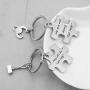 Thor and Loki Friendship Keychain Best Friend Jewelry Brother Gifts BBF Gifts