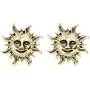 Retro Flaming Sun Earrings Smile Sun Face Hook Earrings Retro Flaming Sun Earrings Smile Sun Face Hook Earrings