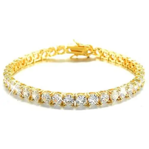 BLICHAIN Tennis Chain Necklace Bracelet 18K Gold Silver Bling Bling Luxury Iced Out Chain 5MM with Cubic Zirconia Stones Hip Hop Jewelry for Men and Women 7inches to 24inches BLICHAIN Tennis Chain Necklace Bracelet 18K Gold Silver Bling Bling Luxury Iced Out Chain 5MM with Cubic Zirconia Stones Hip Hop Jewelry for Men and Women 7inches to 24inches