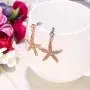 EVER FAITH Womens Austrian Crystal Vivid Starfish Prom Party Pierced Dangle Earrings