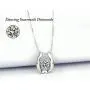 ARINZA Sterling Silver Necklaces for Women Dancing Diamond & Swarovski Cubic Zirconia Pendant Necklace Silver Chain 18, Jewelry for Women Girl ARINZA Sterling Silver Necklaces for Women Dancing Diamond & Swarovski Cubic Zirconia Pendant Necklace Silver Chain 18, Jewelry for Women Girl