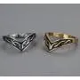 Celtic Band Ring V Shaped Chevron Braid Midi Thumb Ring Braid Wedding Engagement Ring