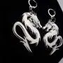 DAMLENG Charm Chic 80s 90s Chinese Dragon Hoop Earrings Cool Acrylic Dragon Totem Dangle Drop Earrings for Women Girls Unique Animal Jewelry DAMLENG Charm Chic 80s 90s Chinese Dragon Hoop Earrings Cool Acrylic Dragon Totem Dangle Drop Earrings for Women Girls Unique Animal Jewelry