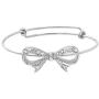 MANZHEN 3 Colors Expandable Bowknot Cuff Bangle Bracelets Bridesmaid Gift