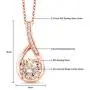 Gem Stone King Peach Morganite and Diamond 18K Rose Gold Plated Silver Infinity Pendant Necklace, 0.67 Ct Round 6MM with 18 Inch Chain Gem Stone King Peach Morganite and Diamond 18K Rose Gold Plated Silver Infinity Pendant Necklace, 0.67 Ct Round 6MM with 18 Inch Chain