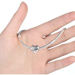 NINGAN Heart Sister Charms for Womens Charms Bracelet, 925 Sterling Silver Beads Fits Charm Necklaces, Happy Birthday Gifts for Women Girls Boy Men