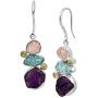 Silpada Prismatic Natural Mixed Stone Drop Earrings in Sterling Silver