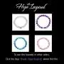 Hope Inspired Mystic Mermaid Glass Friendship Bracelet with 8 mm Frosted White Glowing Moonstone Beads Hope Inspired Mystic Mermaid Glass Friendship Bracelet with 8 mm Frosted White Glowing Moonstone Beads