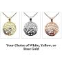 Shema Full Prayer Pendant Necklace, Solid .925 Sterling Silver & Gold Plated