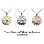 Shema Full Prayer Pendant Necklace, Solid .925 Sterling Silver & Gold Plated Shema Full Prayer Pendant Necklace, Solid .925 Sterling Silver & Gold Plated