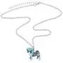 DOWAY Pug Dog Necklace Chain Cute Pet Pendant for Women Girls Jewelry Gift with Floral Enamel
