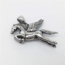 Running Horse Shape Men Necklaces Stainless Steel Pendant Necklace Women Girls Gift