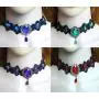 Punk Rock Wedding Party Handmade Black Lace Choker, AILUOR Gothic Retro Lolita Beads Chain Vampire Pendant Necklace for Women Halloween Punk Rock Wedding Party Handmade Black Lace Choker, AILUOR Gothic Retro Lolita Beads Chain Vampire Pendant Necklace for Women Halloween