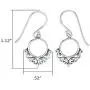 Boma Jewelry Sterling Silver Balinese Style Filigree Circle Dangle Earrings Boma Jewelry Sterling Silver Balinese Style Filigree Circle Dangle Earrings