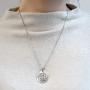 Silpada Proof It Reversible Coin Disc Pendant Necklace in Sterling Silver, 18'' + 2''