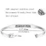 Inspirational Cuff Bracelets Gifts for Women Girls Personalized Motivational Mantra Engraved Stainless Steel Jewelry Inspirational Cuff Bracelets Gifts for Women Girls Personalized Motivational Mantra Engraved Stainless Steel Jewelry