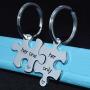 omodofo Jigsaw Puzzle Piece Keychains Set of 2 Gay Boyfriend Couples Jewelry LGBT Lesbian Girlfriend Anniversary Valentines Day Wedding Gifts