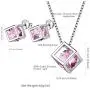 Birthstone Necklace/Earring 925 Sterling Silver Women Cross/3D Cube/Cresent Moon Birth Stone Jewelry Mens Birthday Gift Anniversary Present Birthstone Necklace/Earring 925 Sterling Silver Women Cross/3D Cube/Cresent Moon Birth Stone Jewelry Mens Birthday Gift Anniversary Present