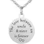 Kisseason The Love Between a Aunt and Niece is Forever Dog Tag Keychain Jewelry Pendant Necklace Kisseason The Love Between a Aunt and Niece is Forever Dog Tag Keychain Jewelry Pendant Necklace