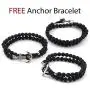 Gungneer Military Anchor Ring for Men Stainless Steel Sailor Compass Symbol US Navy Jewelry Accessory