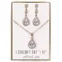 A+O Bridesmaid Earrings, Teardrop Cubic Zirconia Crystal Earrings in Silver, Gold, Rose Gold A+O Bridesmaid Earrings, Teardrop Cubic Zirconia Crystal Earrings in Silver, Gold, Rose Gold