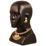 Touchstone Indian Bollywood Handcrafted Traditional Royal Mughal Kundan Polki Meenakari Enamel Colorful Wedding Designer Jewelry Long Necklace Set in Gold and Silver Tone for Women.
