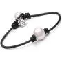 Cultured Freshwater Single Pearl Bracelet Handmade Genuine Leather Wrap Bracelet with Charm Jewelry 7.8