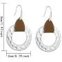 Women Pu Leather Geometric Irregular Round Earring for Girls Square Dangle Drop Boho Ear Jewelry