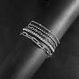 NA Gold Chain Bracelet Sets for Women GirlsBracelets Adjustable Layered Metal Link Bracelet Set Handmade Fashion Jewelry.
